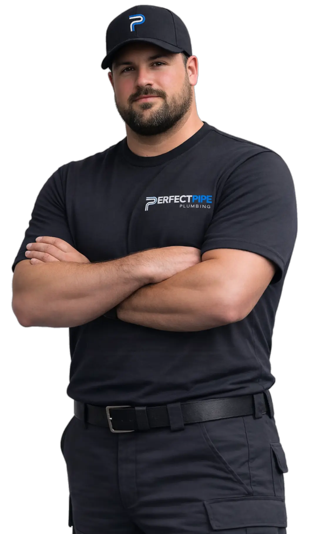 Perfect Pipe Plumbing service technician ready to help with plumbing repairs.