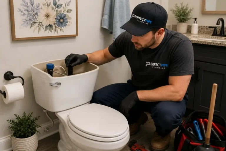 Diagnose why a toilet won't flush